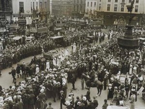 The funeral procession of Emily Davison