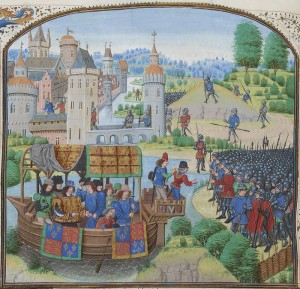 Richard II meets the rebels by boat