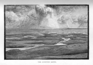 Woodcut of the Goodwin Sands