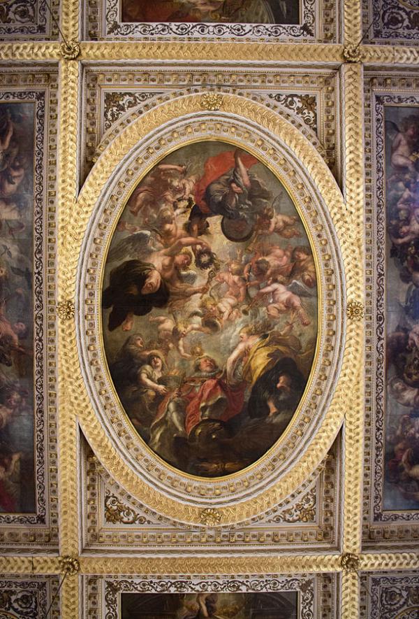 The Apotheosis of James I by Rubens, photo by the Wub CC BY-SA 3.0, https://commons.wikimedia.org/w/index.php?curid=35815508