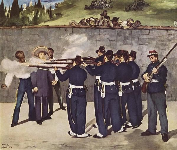 The Execution of Emperor Maximilian, Manet