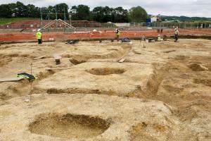 Barrow excavation Yorkshire
