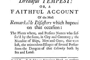 An exact relation of the late dreadful tempest