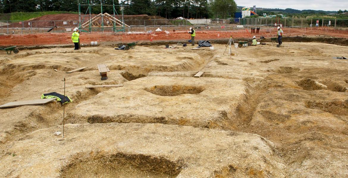 Barrow excavation Yorkshire