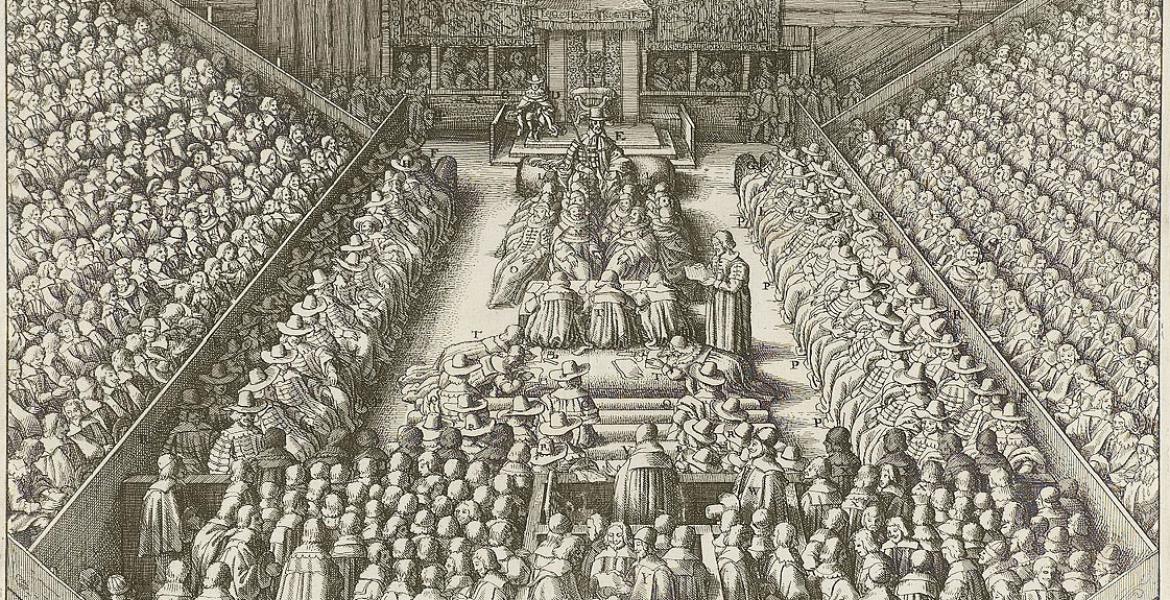 The sentencing of Strafford in parliament, 1641