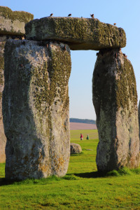 A sarsen trilithon. Copyright Justin Ennis 'Birds on Stonehenge', Justin Ennis