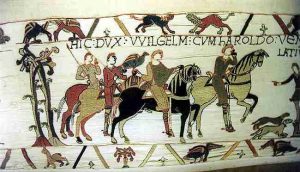 Hunting scene from the Bayeux Tapestry